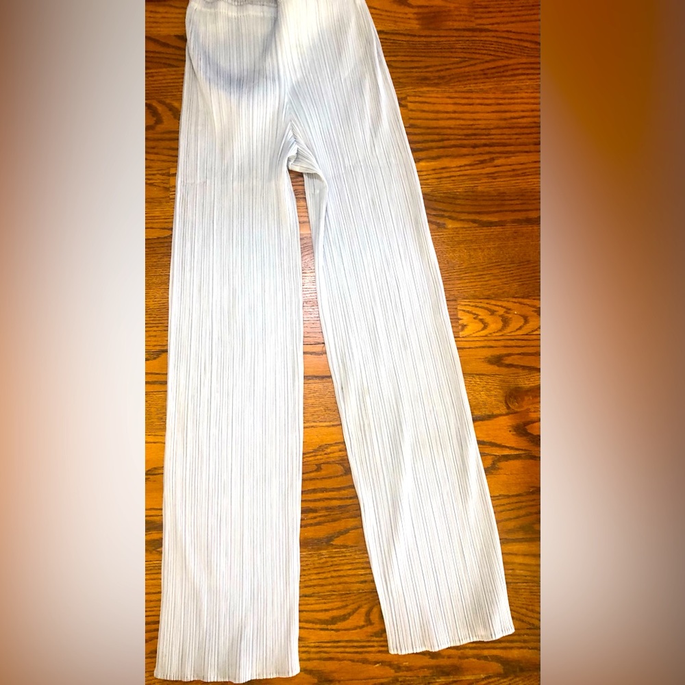PLEATS PLEASE Vintage Made in Japan Silver Pleated Pants  Size 4
